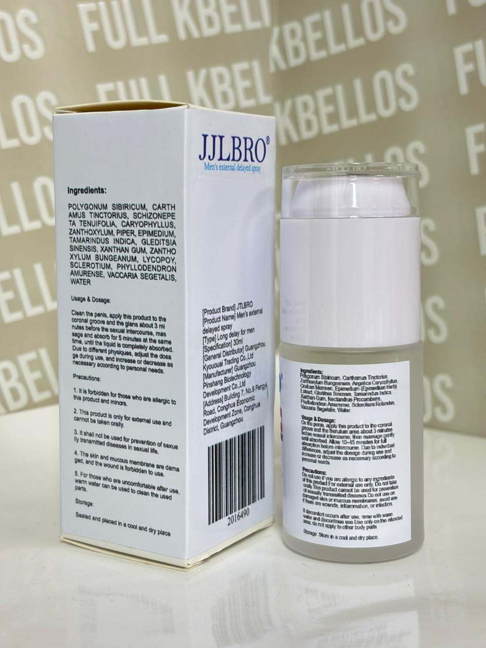 Jjlbro™️ Spray Retardante 30ml – Control Masculino de Larga Duración