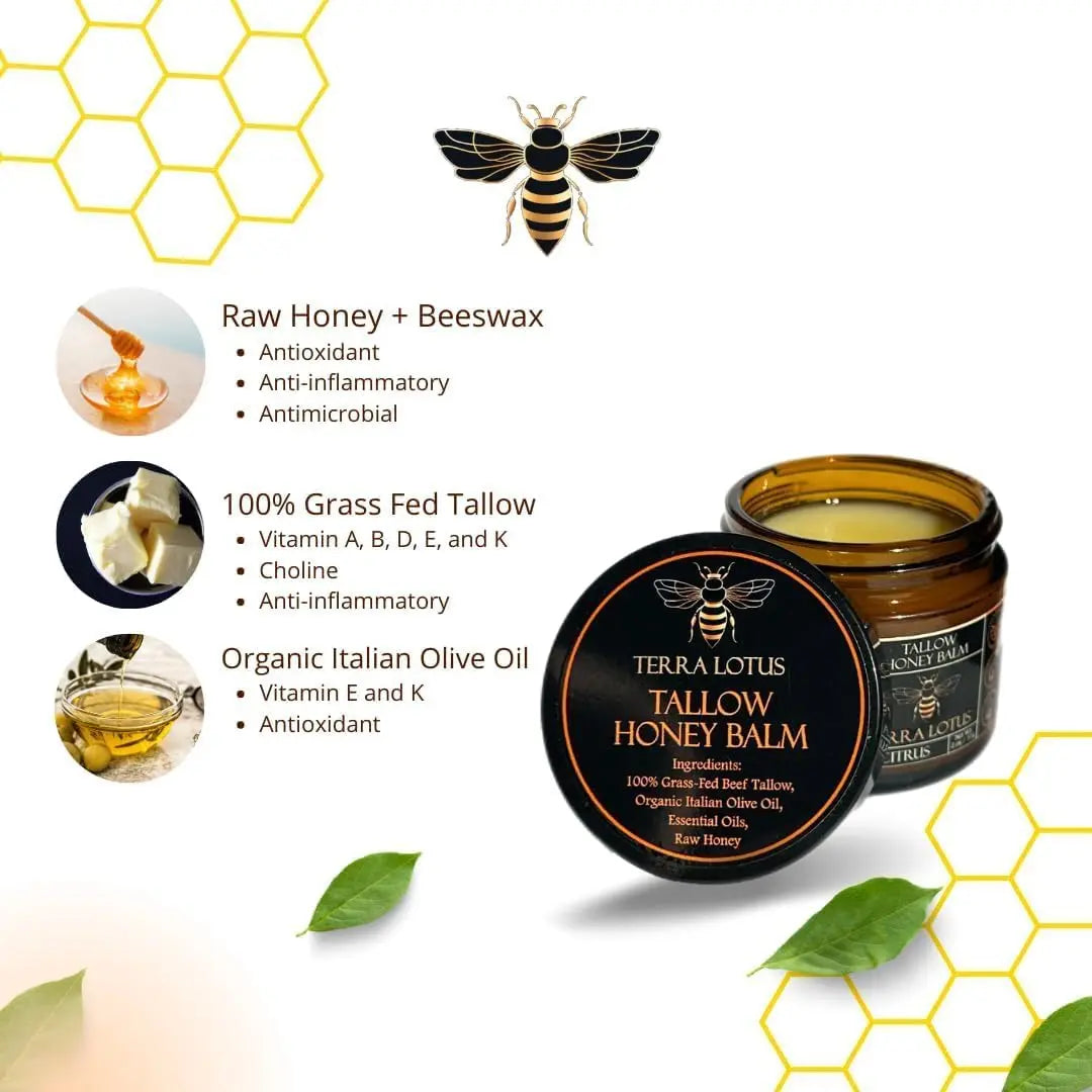 Terra Lotus Honey Balm™️ – Nutrición Profunda para una Piel Más Suave